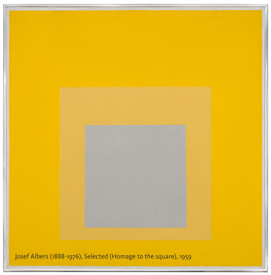 Gemälde von Josef Albers (1888-1976), Selected (Homage to the square), 1959