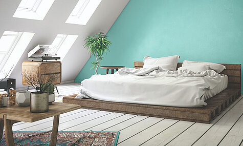 Interior Inspiration zum Thema "Kühler wird's nicht" in der SCHÖNER WOHNEN Trendfarbe "Frozen"